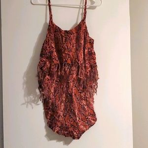 ROMPER by Volcom - Pink Snakeskin Print